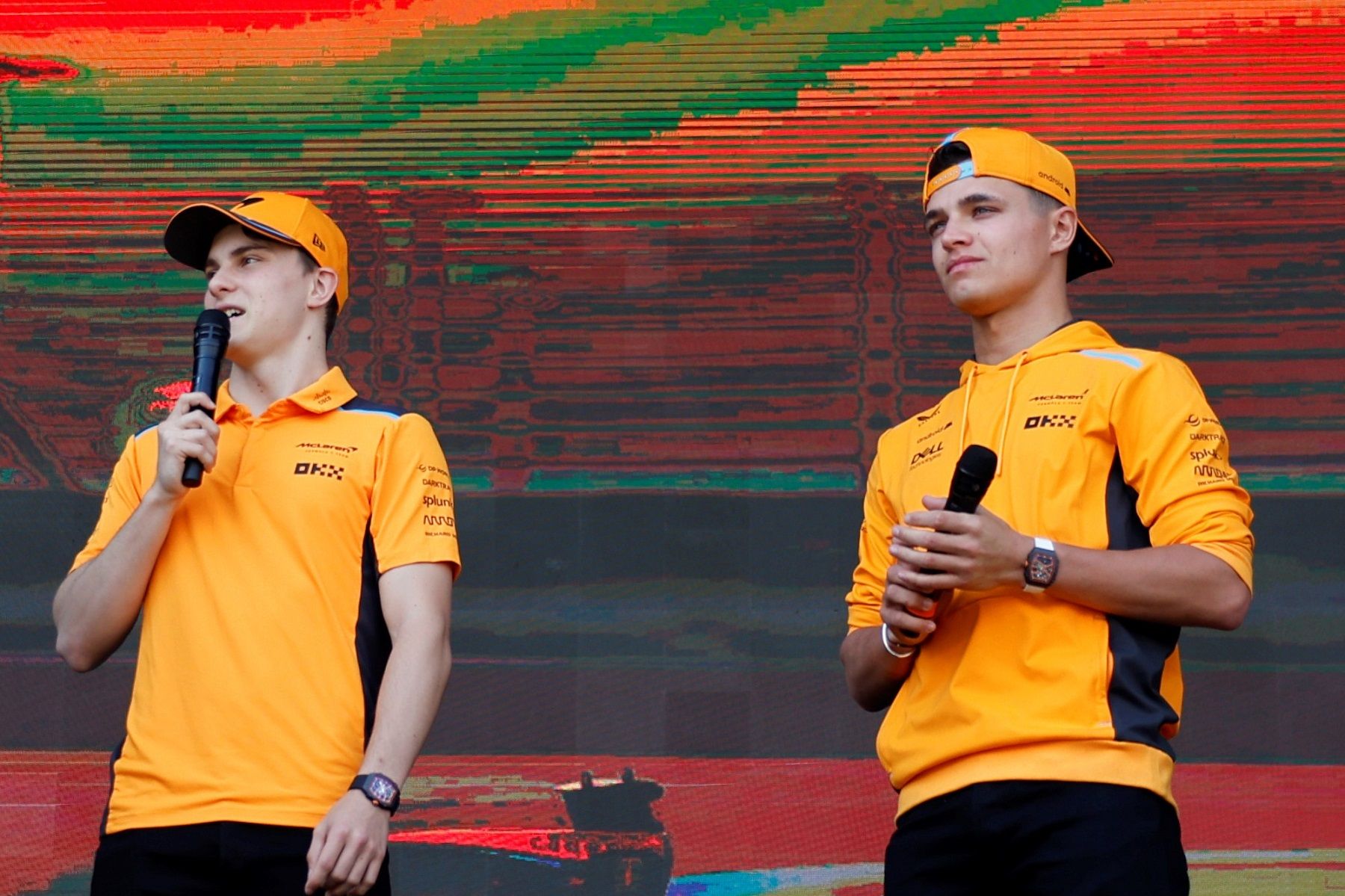 McLaren F1 drivers Lando and Oscar