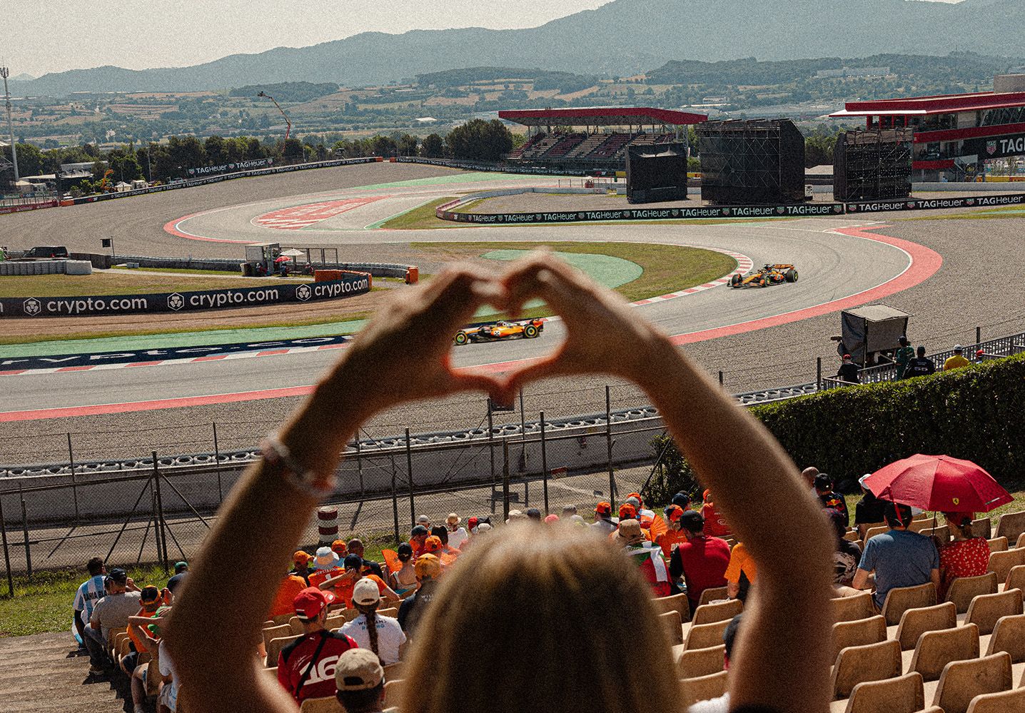 McLaren fan photograph at the track