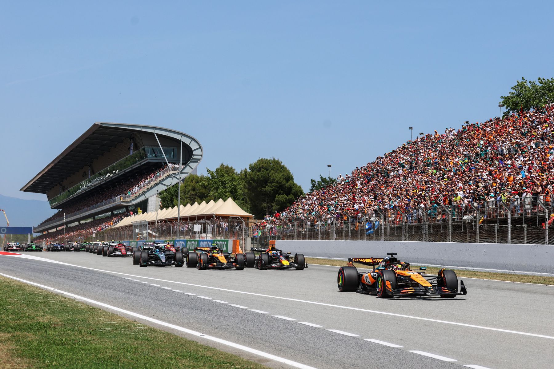 Spanish GP race start