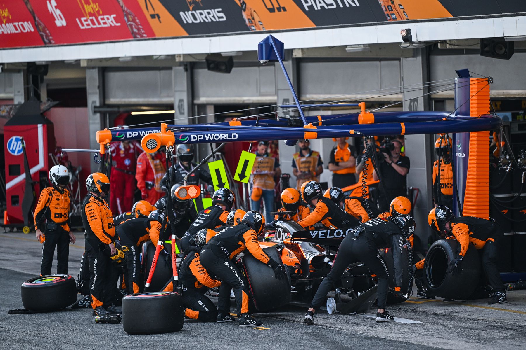 McLaren pit stop Spanish GP