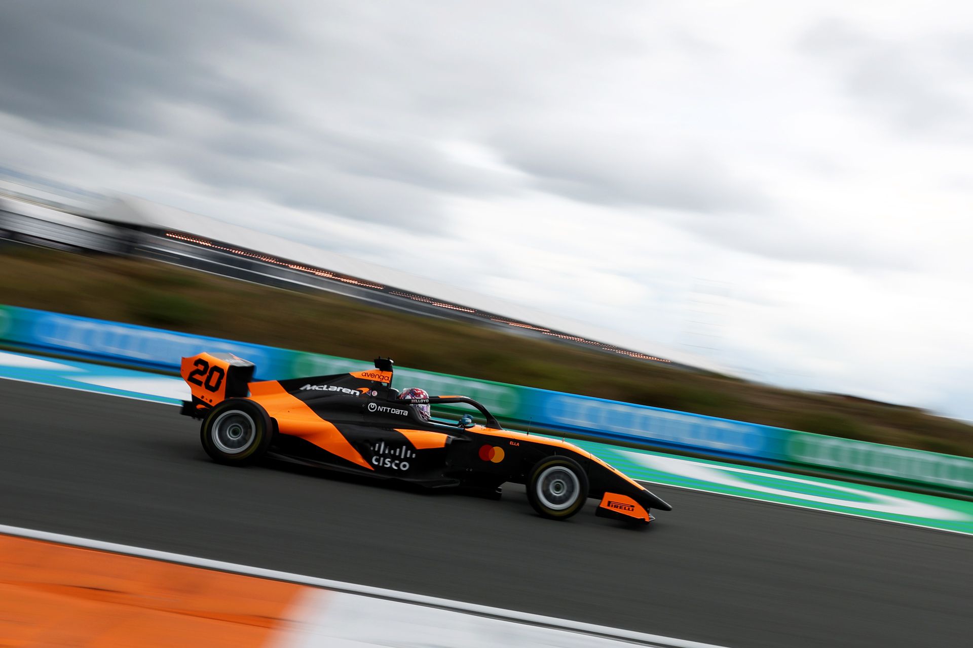 Ella driving in Zandvoort