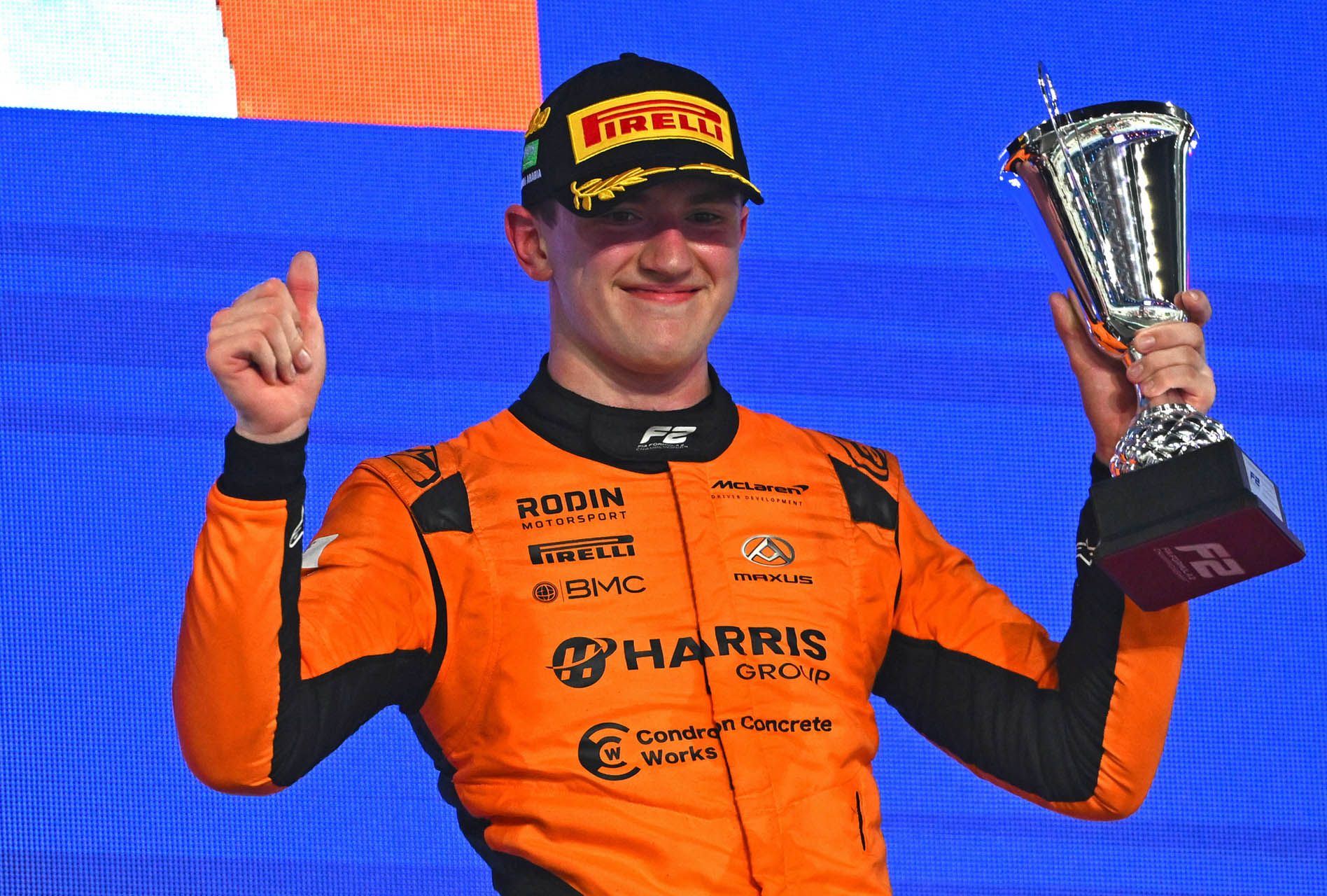 Alex Dunne leads the Formula 2 Championship