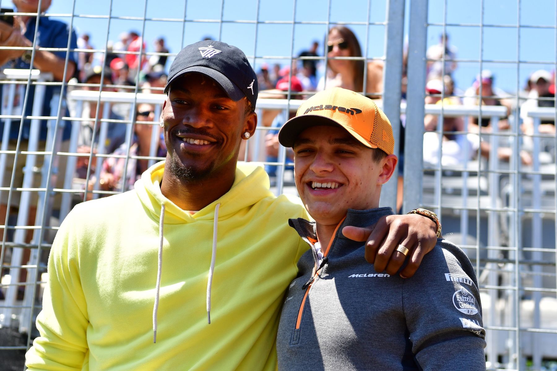 Lando with Jimmy Butler