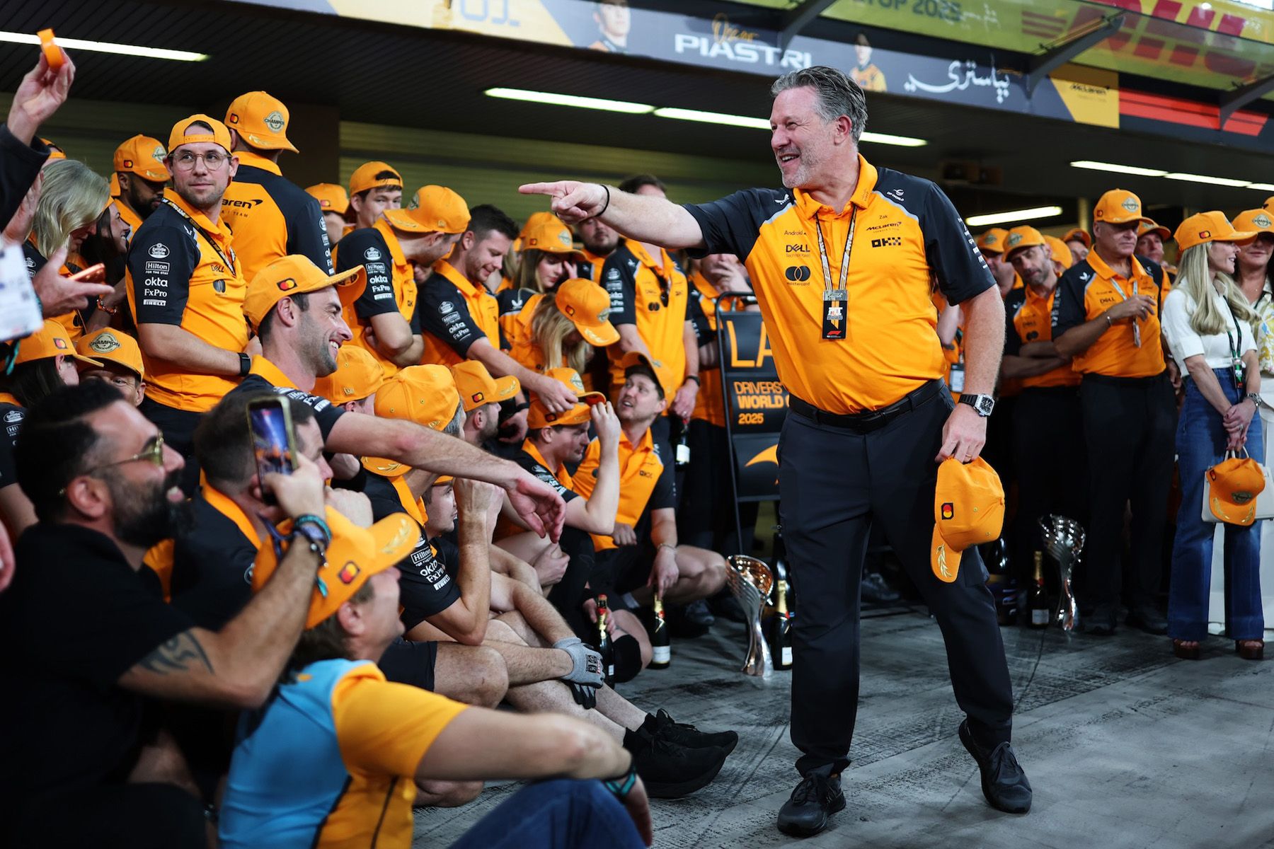 Zak Brown celebrates