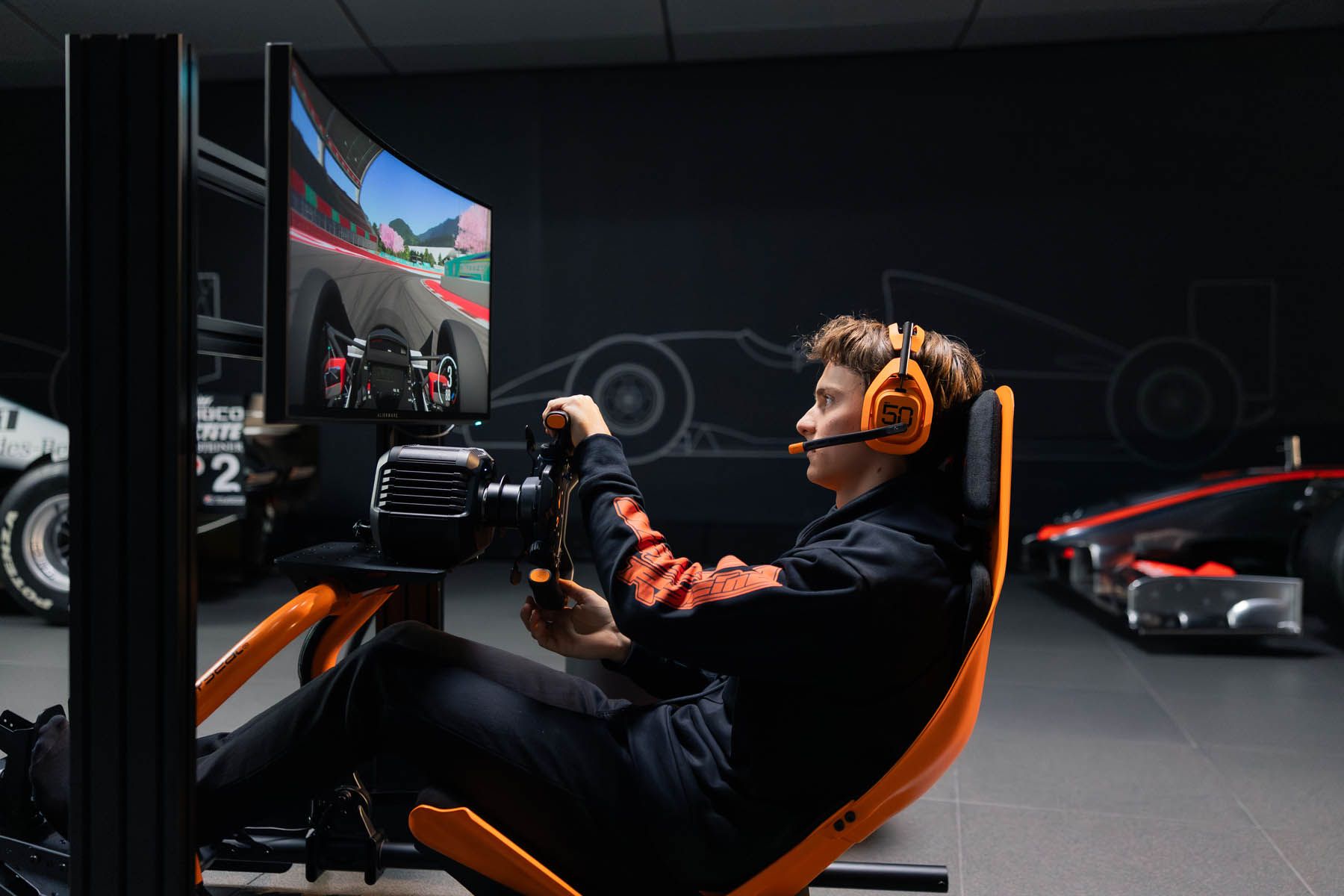 The McLaren Racing X Logitech G sim racing collection