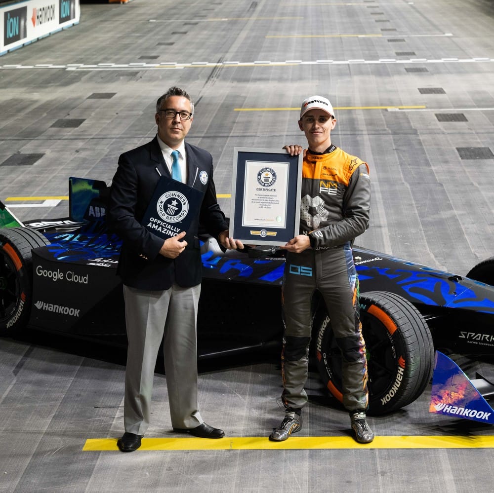 Jake Hughes sets a GUINNESS WORLD RECORD for the fastest speed indoors