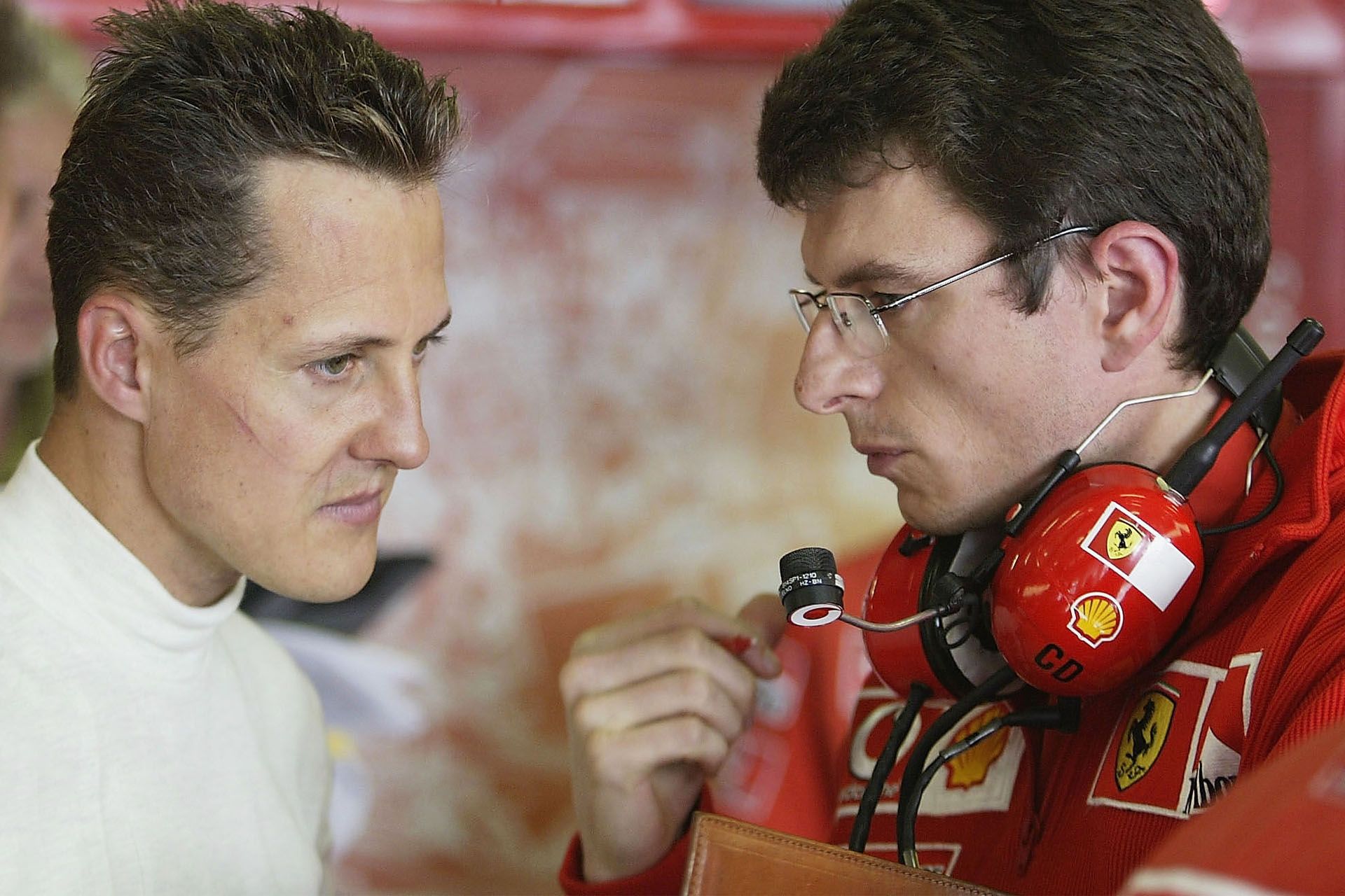Michael Schumacher and Chris Dyer