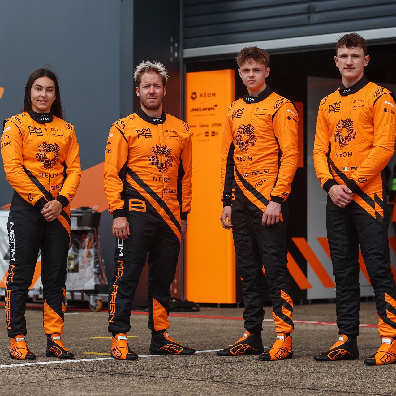Alex Dunne and Ella Lloyd on their second time driving the FE car
