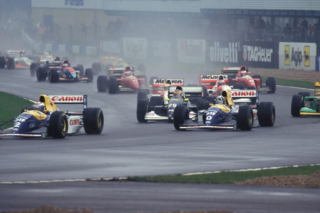 Opening lap at Donington Park