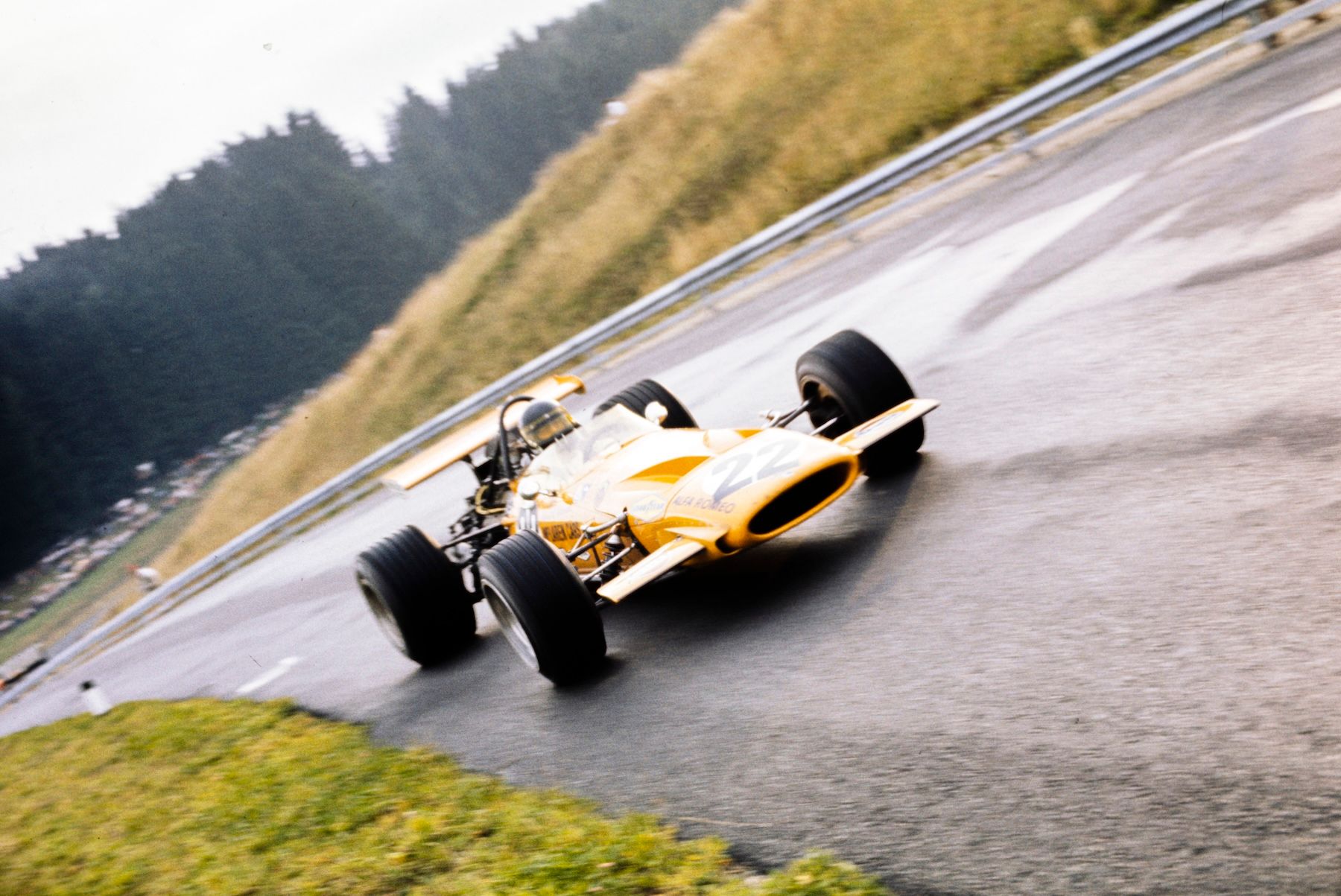 Andrea de Adamich driving for McLaren during the 1970 Formula 1 season
