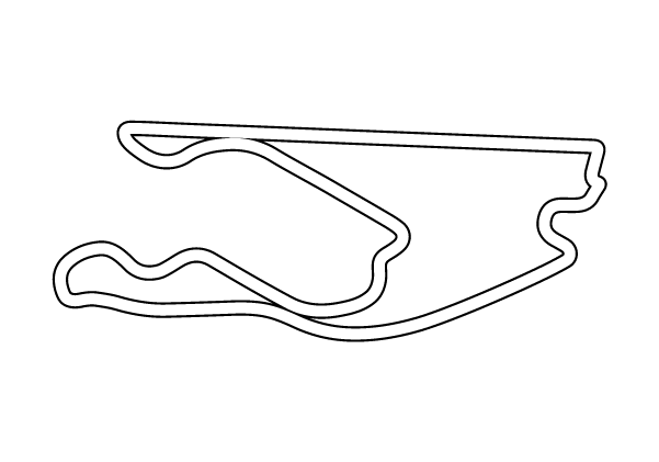 White map for Miami Grand Prix