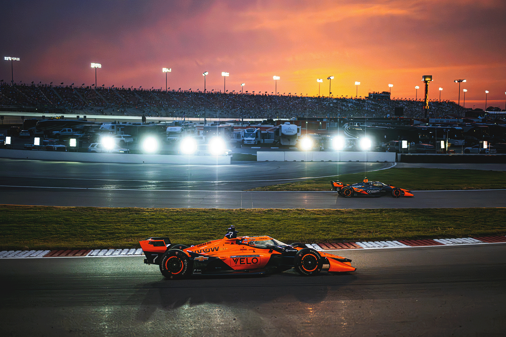 Christian Lundgaard and Nolan Siegel at the 2025 St. Louis race.