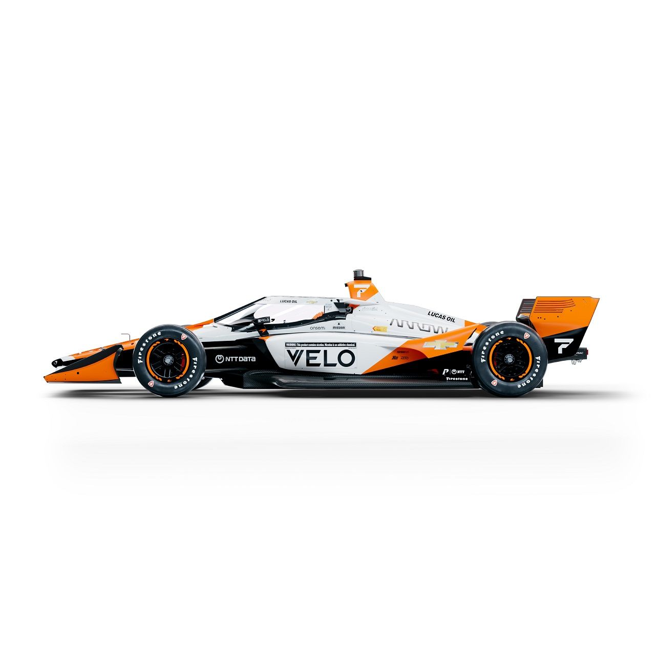Alexander Rossi welcomes his No. 7 VELO Arrow McLaren Chevrolet