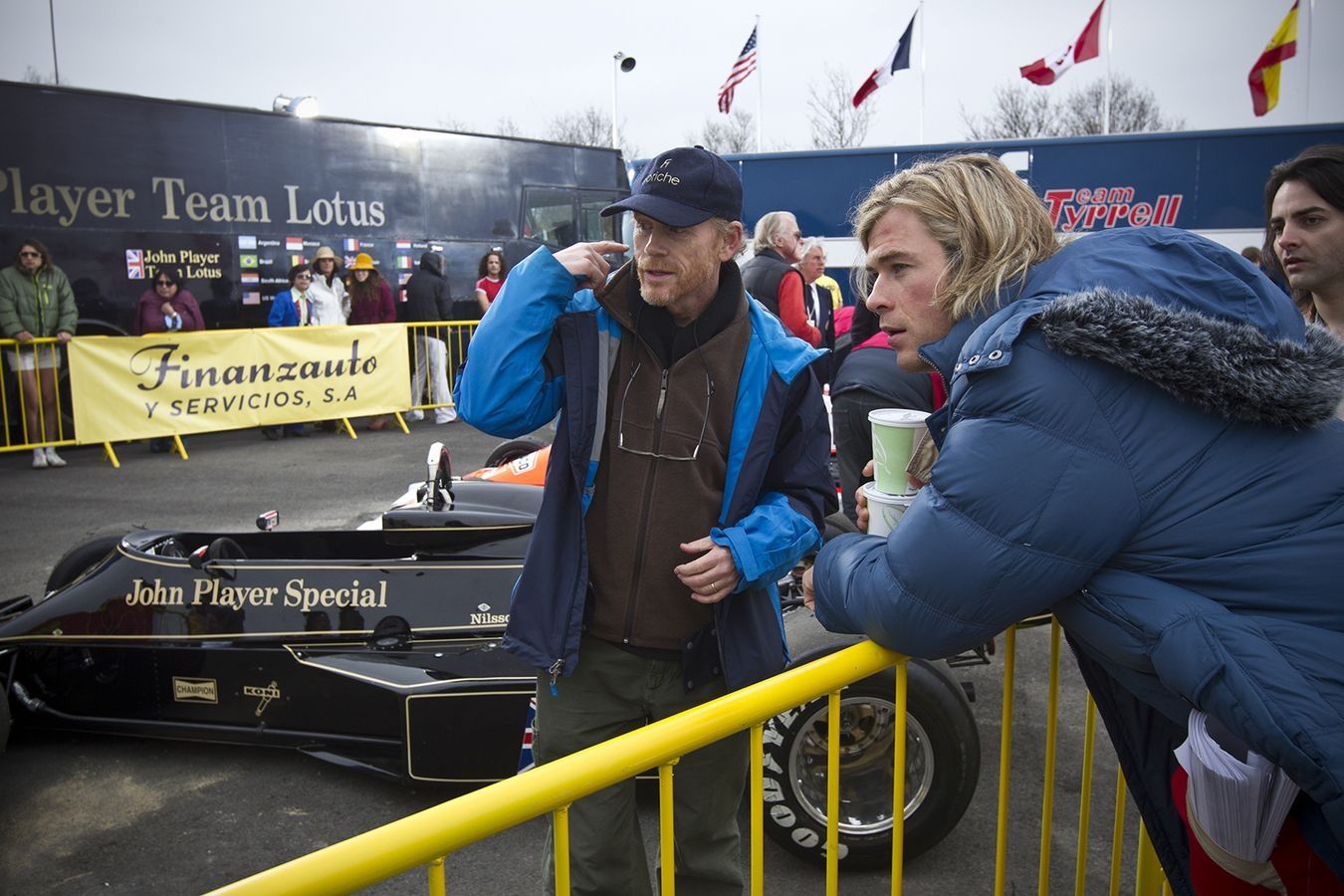 Ron Howard on set