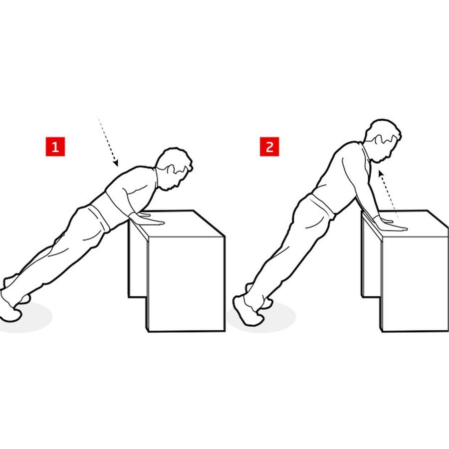Desk press up