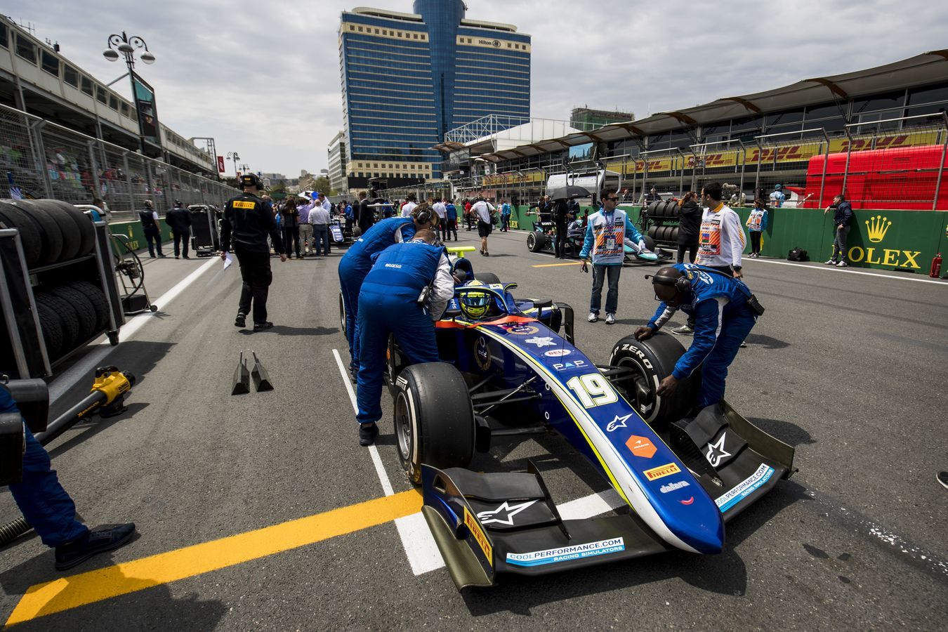 Parking up on the Baku grid