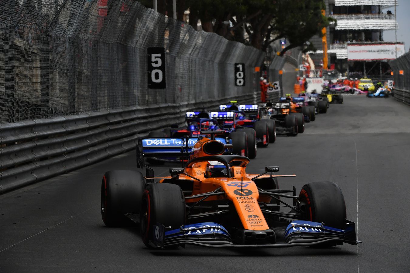 Carlos leading the pack in Monaco