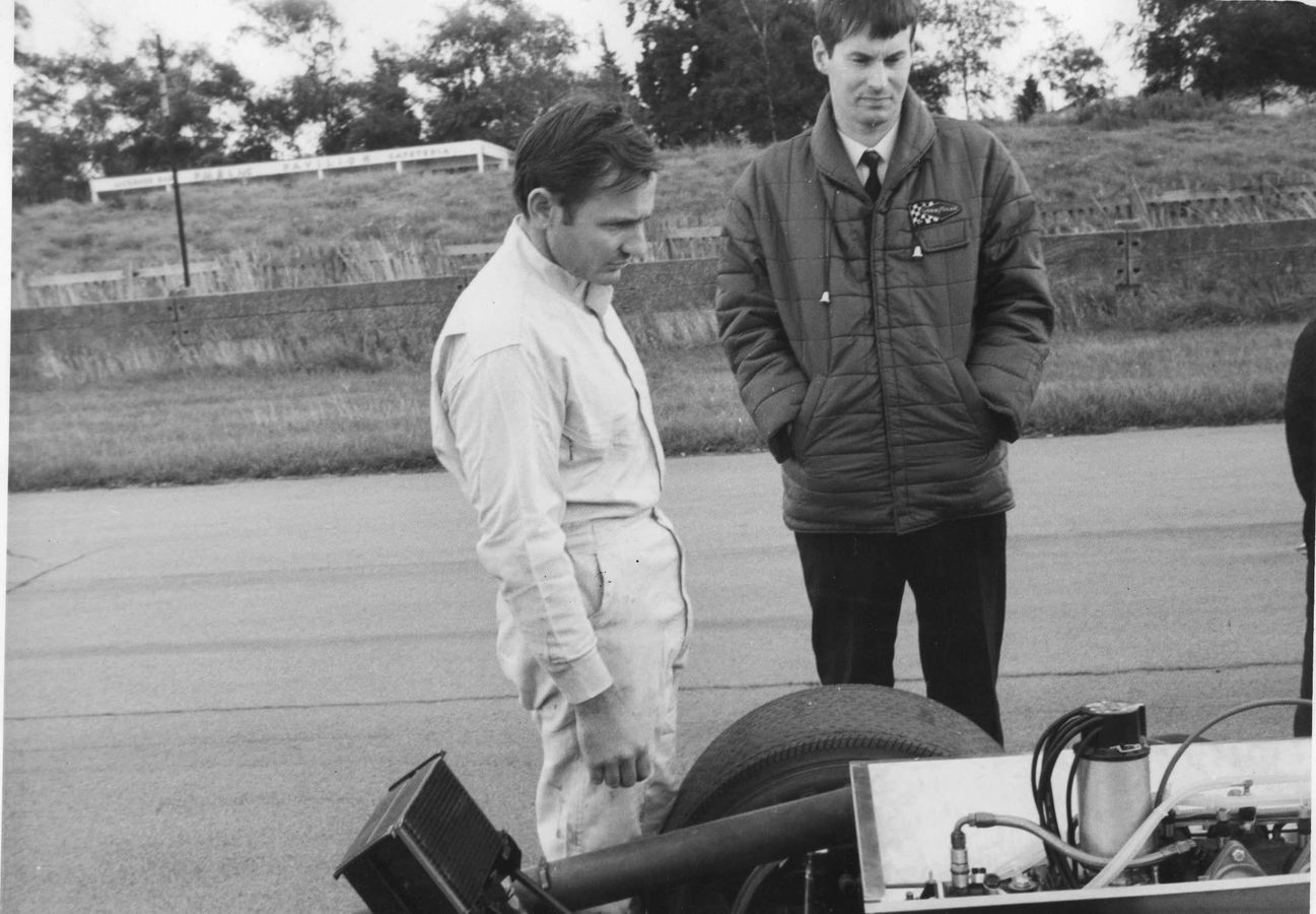 Robin with Bruce at Goodwood