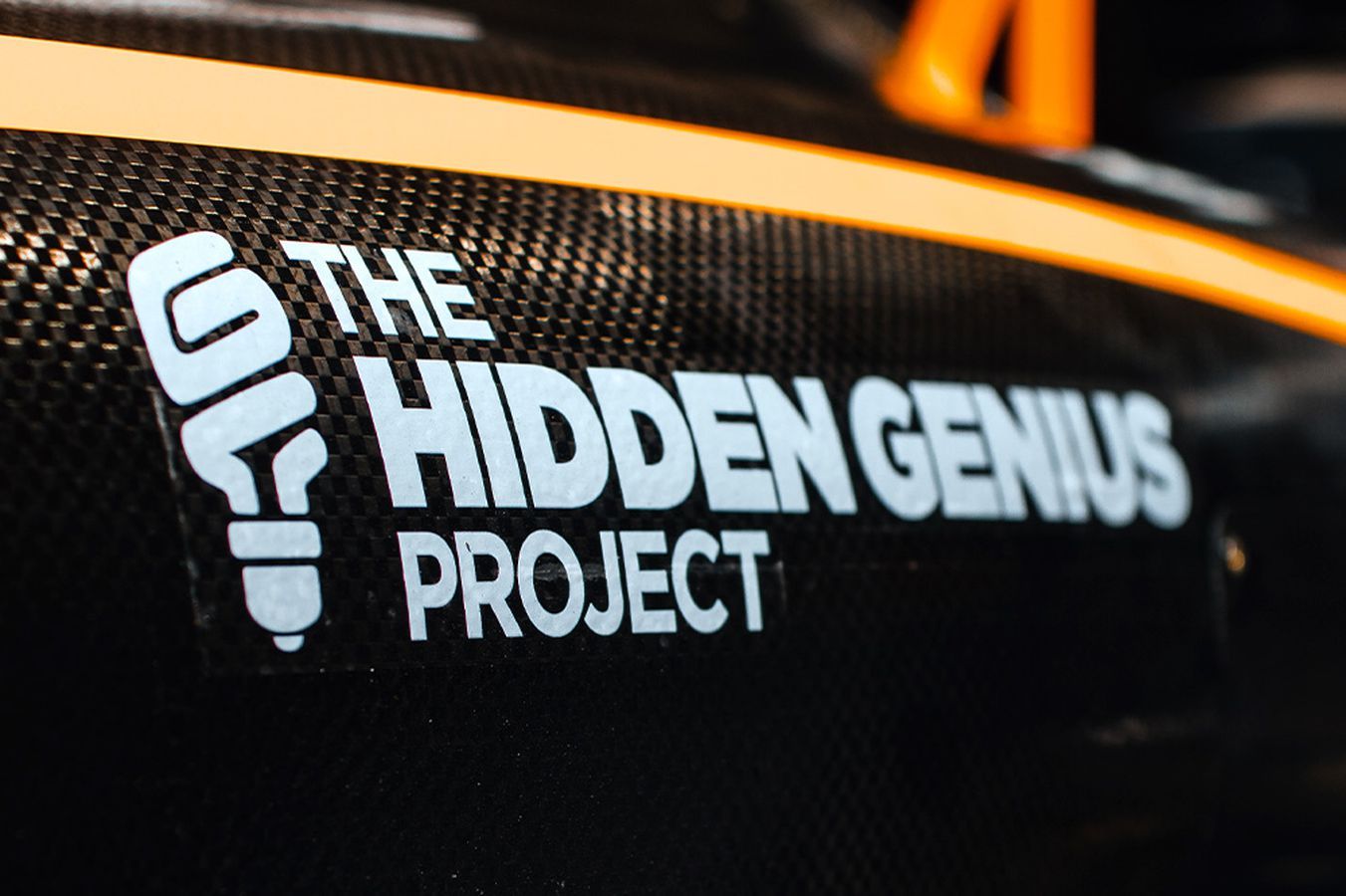 At the United States Grand Prix, Smartsheet's logo was replaced by The Hidden Genius Project