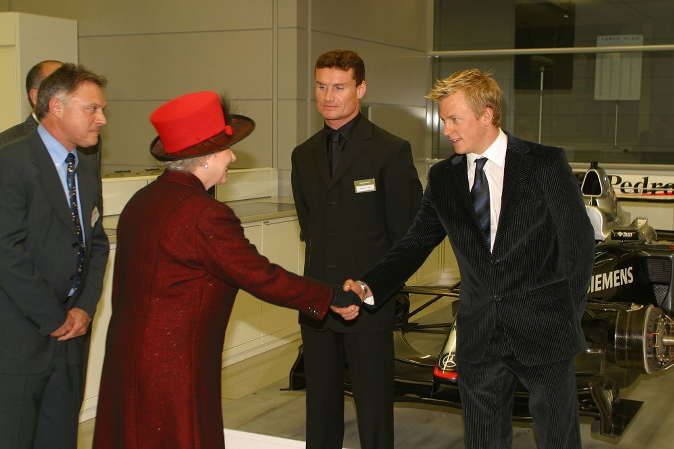 2004 McLaren drivers David Coulthard and Kimi Räikkönen were in attendance