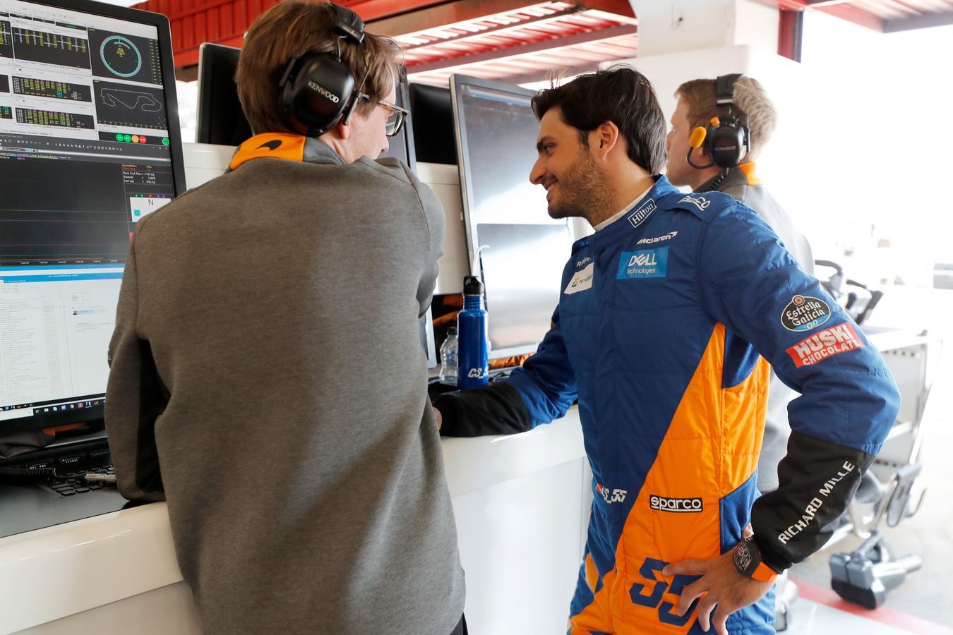 Carlos chats to Will Joseph