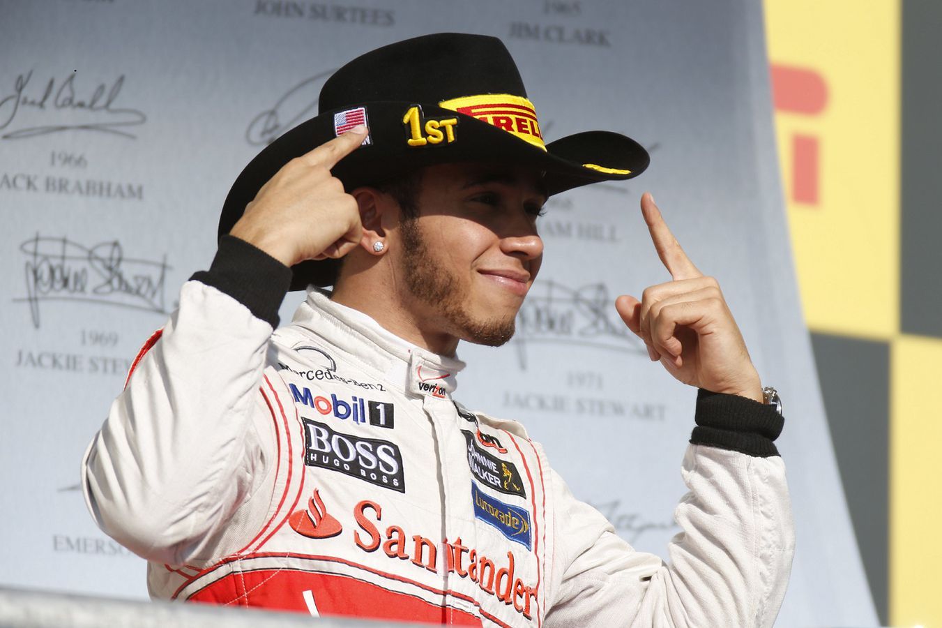 Lewis Hamilton wins for McLaren at COTA in 2012
