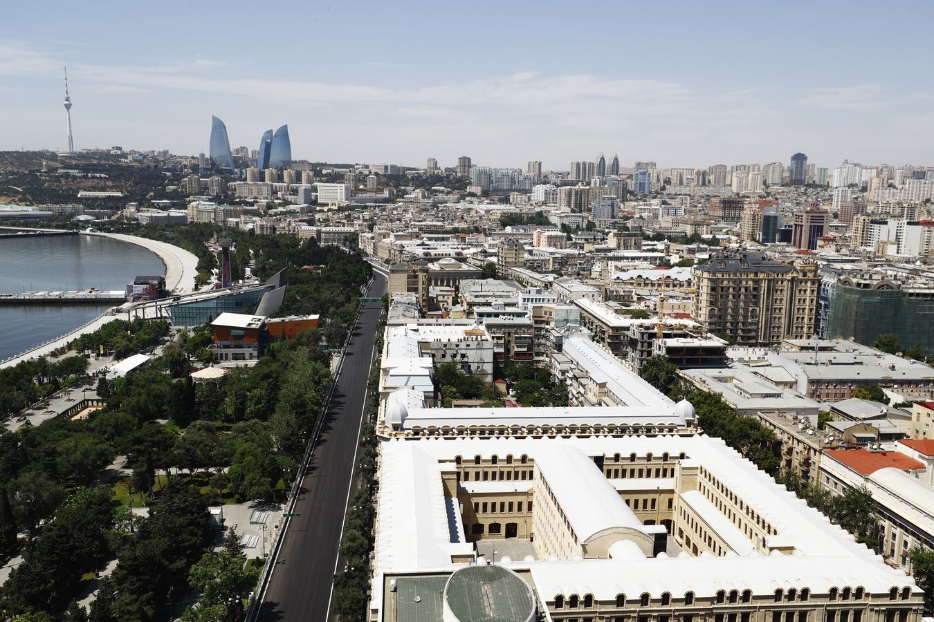 The view from the Hilton Baku