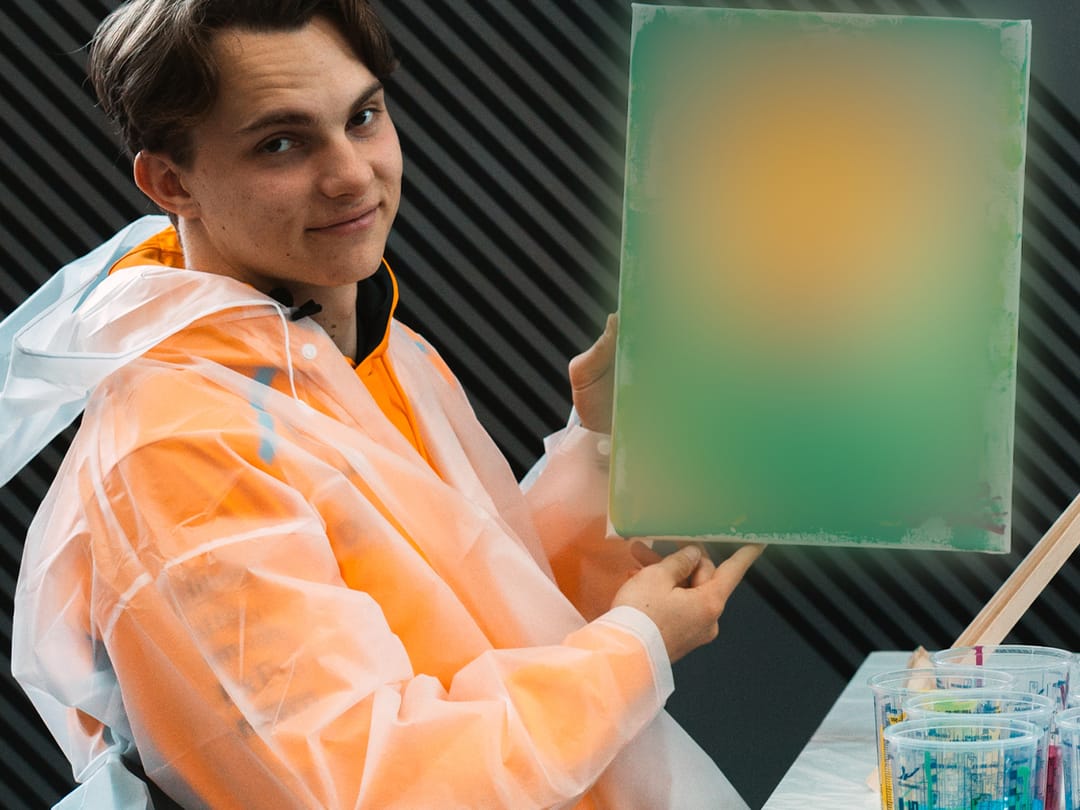 Portrait Painting with Lando and Oscar