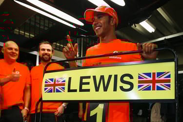 Lewis Hamilton in 2008