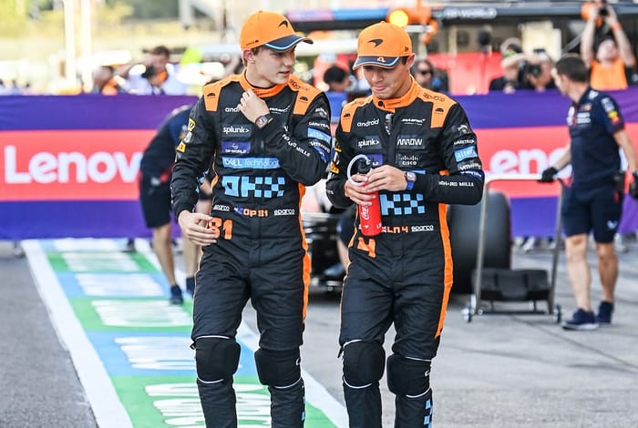 Lando and Oscar quali reaction 