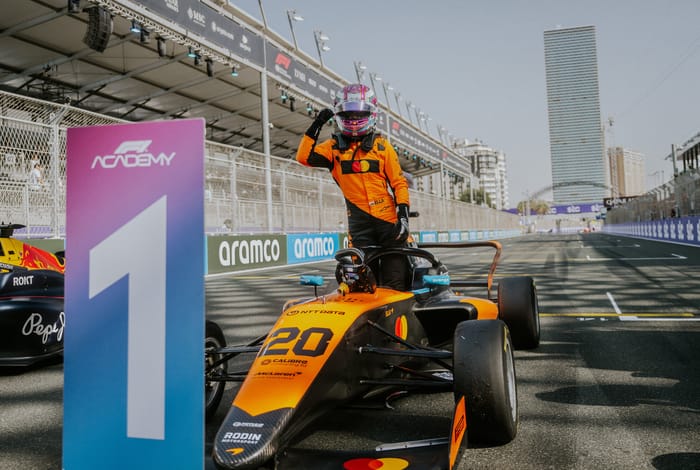 Ella assesses her progression, a year on from her F1 Academy debut in Singapore 