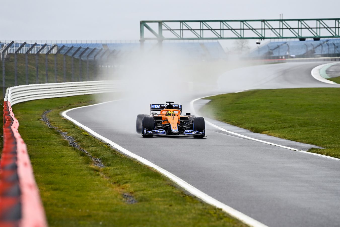 The MCL35M takes to the track